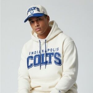 47 Brand Indianapolis Colts Rope Snapback Hat Natural Blue Adjustable NFL